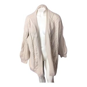 Grace Karin Women's Cream Open Front Cardigan size small